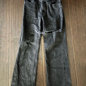 Abercrombie & Fitch Black 90s relaxed High Rise Jeans